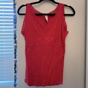 Flexees Red Lace Stretch Control Cami